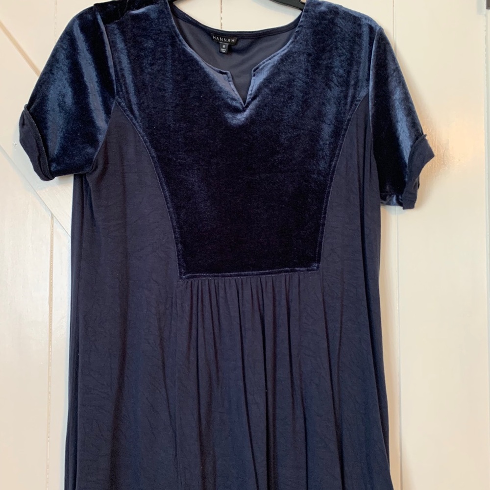 Blue long top